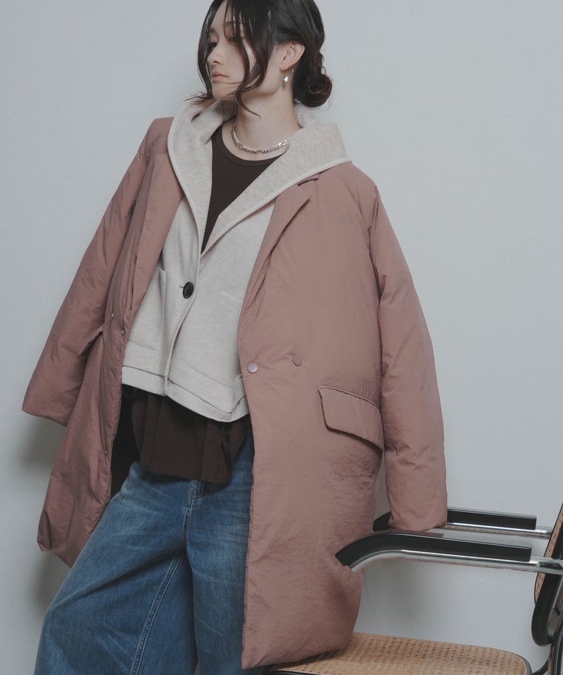 藤枝東　ハーフダウンコート CYAN tokyo】 ご予約 チェスターハーフダウンコート | select shop