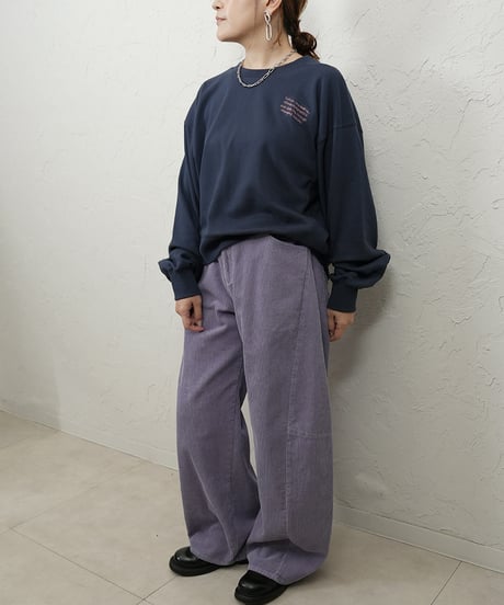 Bio sweat embroidery pullover