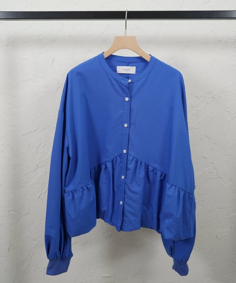 Gather balloon shirt