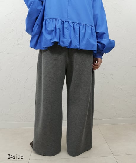 【CYAN tokyo×Liren別注】低身長size！Square pocket fleece wide pants