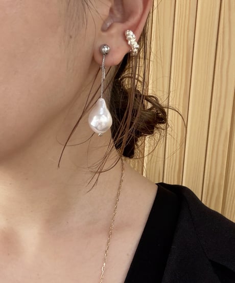 【Sead's Mara】　ご予約  Floating baroque pearl earring