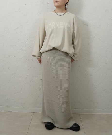 【ROSIEE】　ご予約 数量限定　ロゴ刺繍Knit
