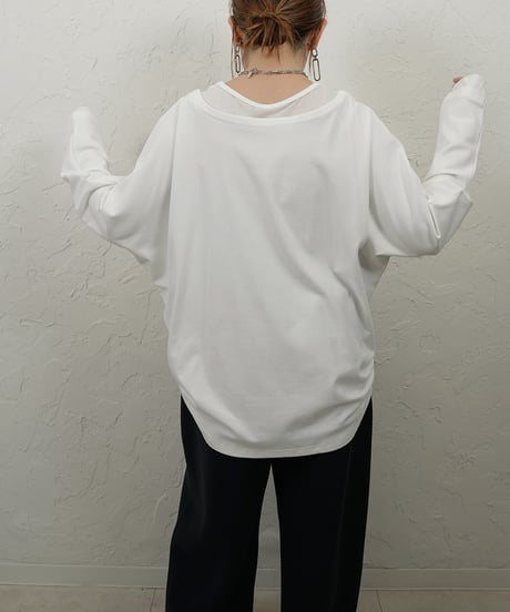 Layer neck dolman TOPS