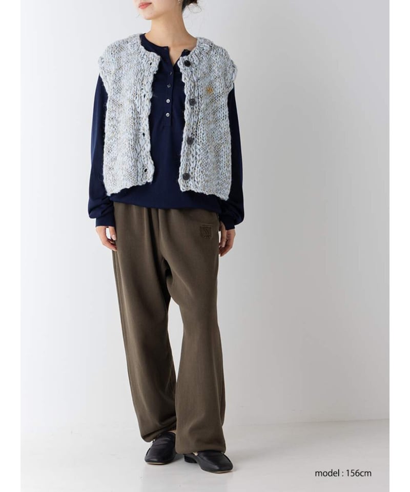 YENN】 ご予約 HAND SLUB MIX VEST | select shop Liren