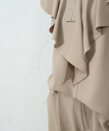 Frill tops 【beige ラスト2点】