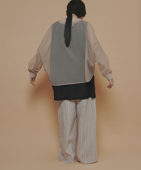 【cyan_tokyo】　ご予約 シアーリップルリブTOPS