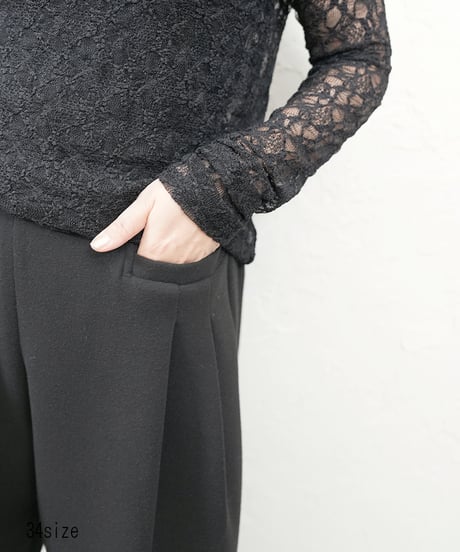 【CYAN tokyo×Liren別注】低身長size！Square pocket fleece wide pants