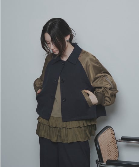 【CYAN tokyo】　ご予約  "Liren別注カラー"レイヤーギャザーヘムTOPS