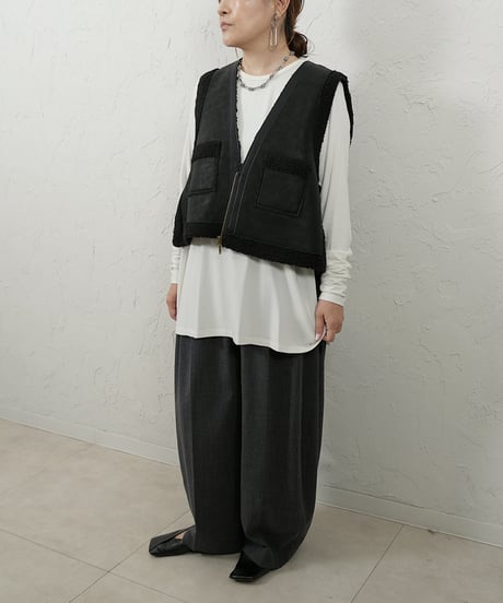 Back over mouton vest 【ラスト1点】