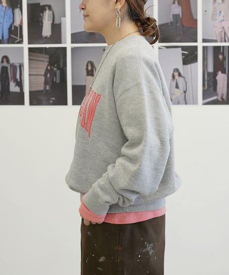 【Le Melange】　ご予約  FRENCH TERRY カレッジ風ロゴスウェット
