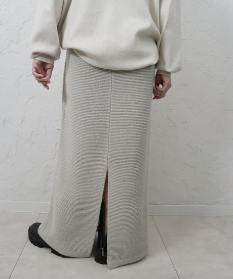 【ROSIEE】　ご予約 数量限定　ガーター編みニットSK