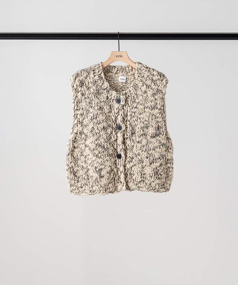 YENN】 ご予約 HAND SLUB MIX VEST | select shop Liren