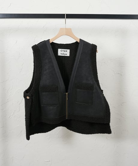 Back over mouton vest 【ラスト1点】