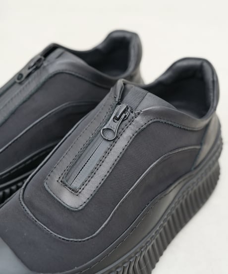 Cow leather　ZIP sneakers【ラスト1点】