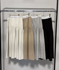 【MARGAUX VINTAGE】　ご予約  ロゴウエストギャザースカート