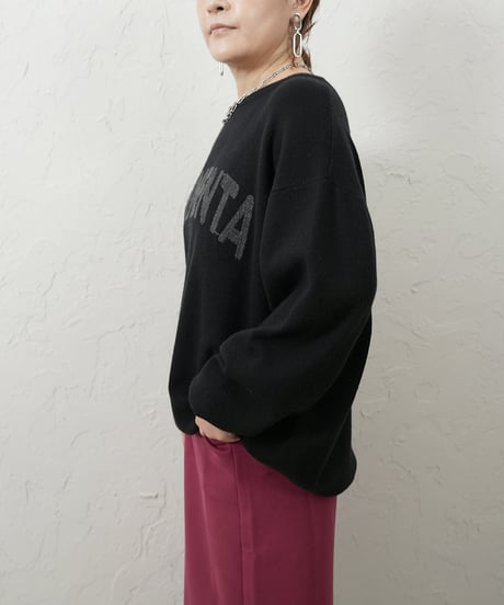 【ROSIEE】　ご予約 数量限定　ロゴ刺繍Knit