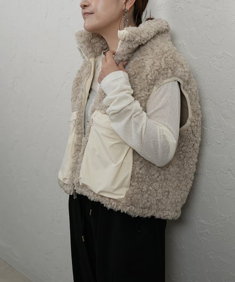 【WYTE】　ご予約 数量限定　Wool Boa & Nylon Σ LINE Hybrid VT