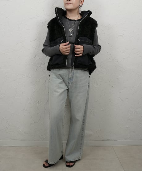 Neck color scheme henry neck knit