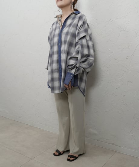 再再再販！Soft rib flare pants