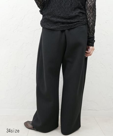 【CYAN tokyo×Liren別注】低身長size！Square pocket fleece wide pants
