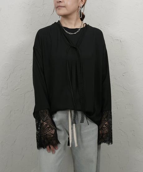 Sheer TEE　カフスレース　付属リボン付き　残り僅か！
