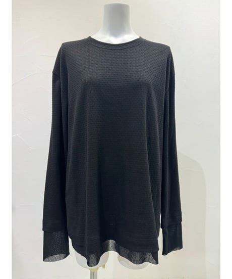 【cyan_tokyo】　ご予約 モザイクジャガードL/S TOPS
