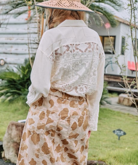 【Le Melange】　ご予約 DUCK HUNTER CAMO RIVER スカート