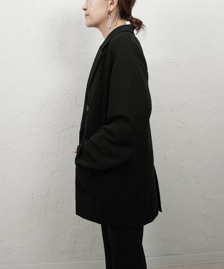 Soft rib long light Jacket
