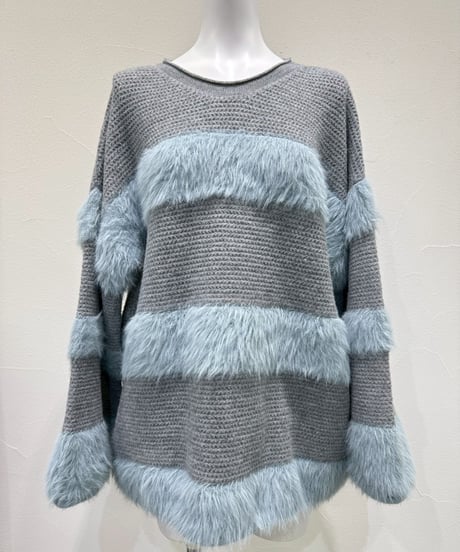 【CYAN tokyo】　ご予約  ロールフィニッシュシャギーボーダー