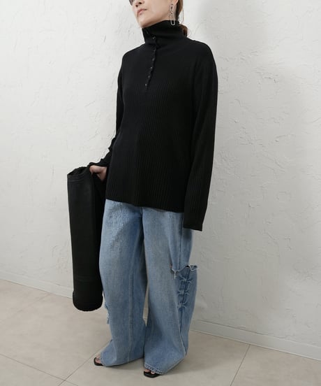 Turtle  rib knit pullover 追加！