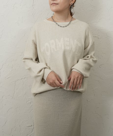 【ROSIEE】　ご予約 数量限定　ロゴ刺繍Knit