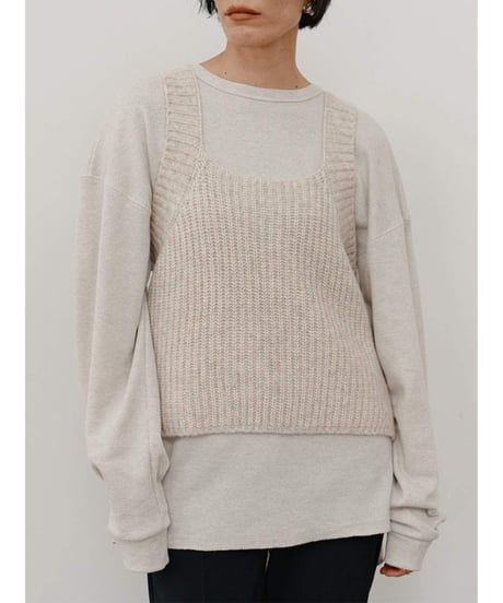 【YENN】　ご予約  CHUNKY KNIT VEST