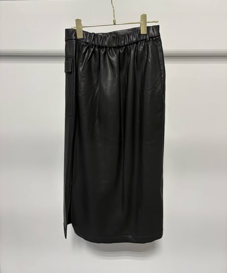 【MARGAUX VINTAGE】　ご予約  レザーラップスカート