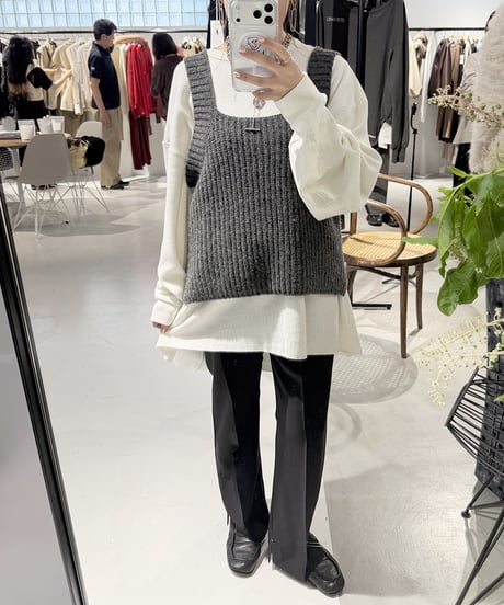 【YENN】　ご予約  CHUNKY KNIT VEST