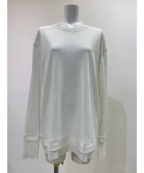【cyan_tokyo】　ご予約 モザイクジャガードL/S TOPS