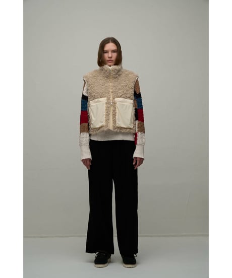 【WYTE】　ご予約 数量限定　Wool Boa & Nylon Σ LINE Hybrid VT