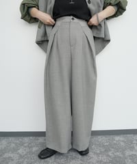 【CYAN tokyo】　ご予約  "Liren低身長別注size" タックベルトウーリーワイド