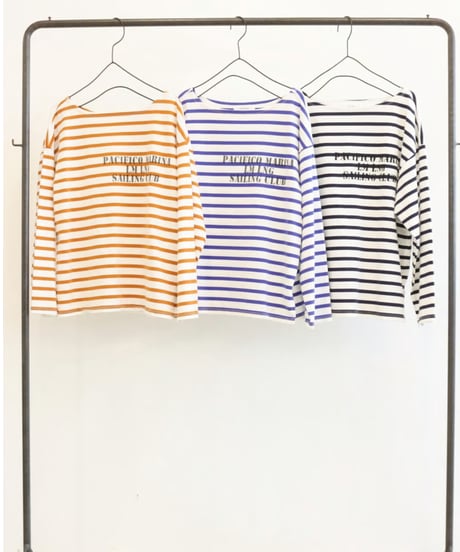 【Le Melange】　ご予約 BOREDER JERSEY ロングTシャツ