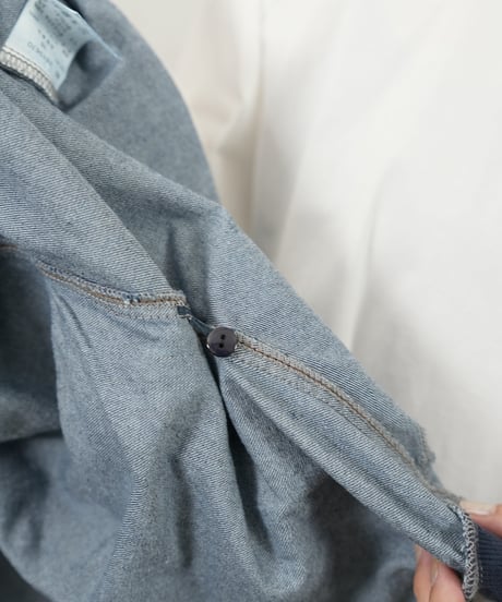 2way sleeve denim shirt