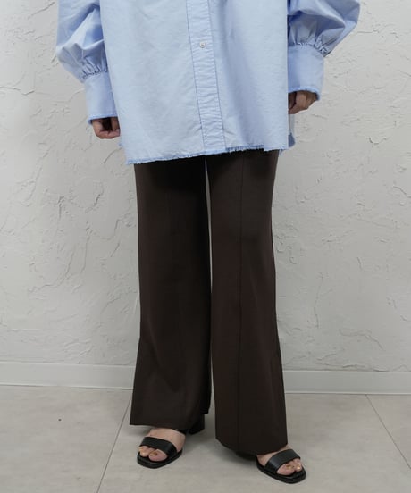 再再再販！Soft rib flare pants