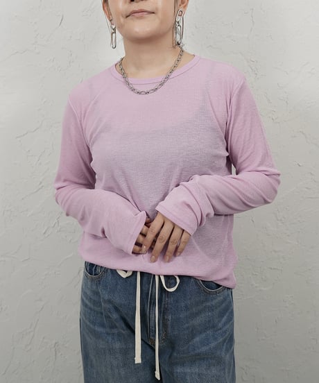 Sheer long sleeve T