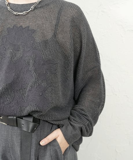Embroidery mesh pullover 追加！　【ラスト1.2点】