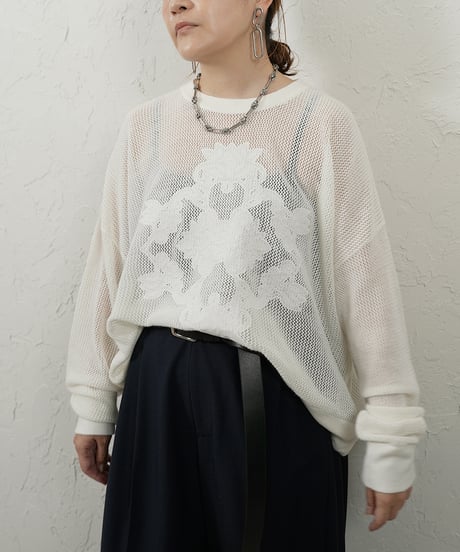 Embroidery mesh pullover 追加！　【ラスト1.2点】