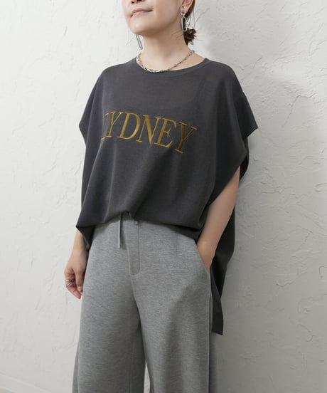 Embroidered　sheer knit 【ラスト2点】