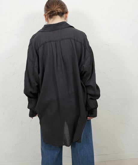 Sheer denim big shirt【ラスト2点】