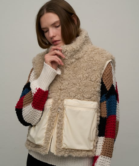 【WYTE】　ご予約 数量限定　Wool Boa & Nylon Σ LINE Hybrid VT