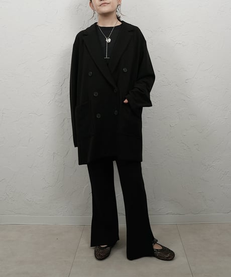 See-through jacquard　longsleeve Tshirt