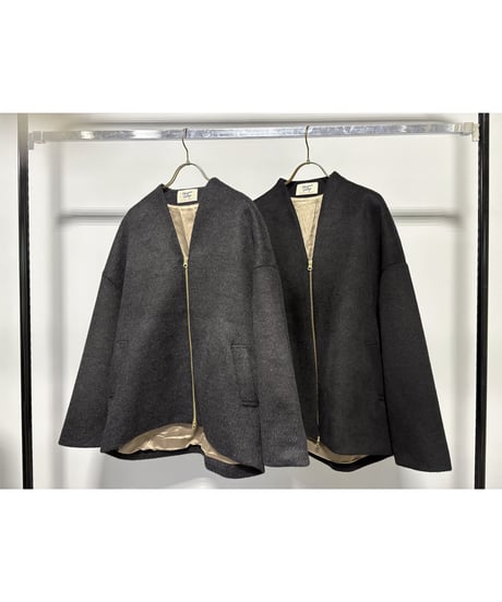 【MARGAUX VINTAGE】　ご予約  シャギージップコート　無地