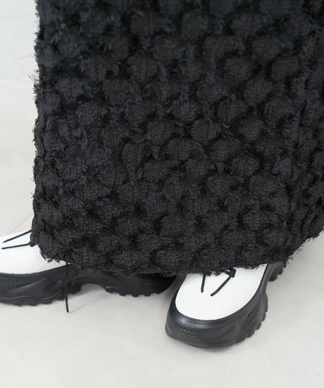 Fringe jacquard tight skirt