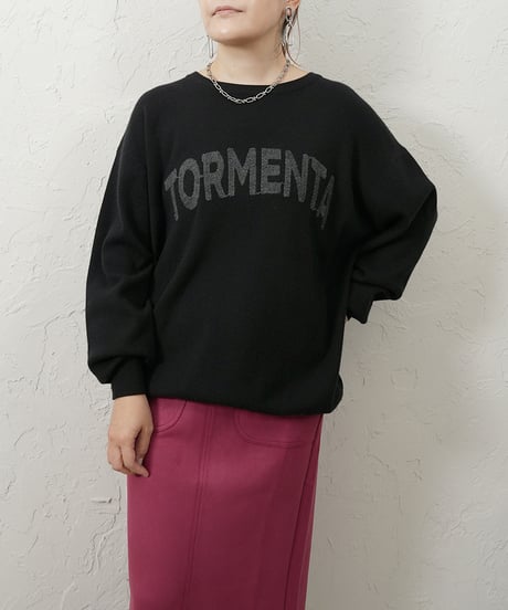 【ROSIEE】　ご予約 数量限定　ロゴ刺繍Knit